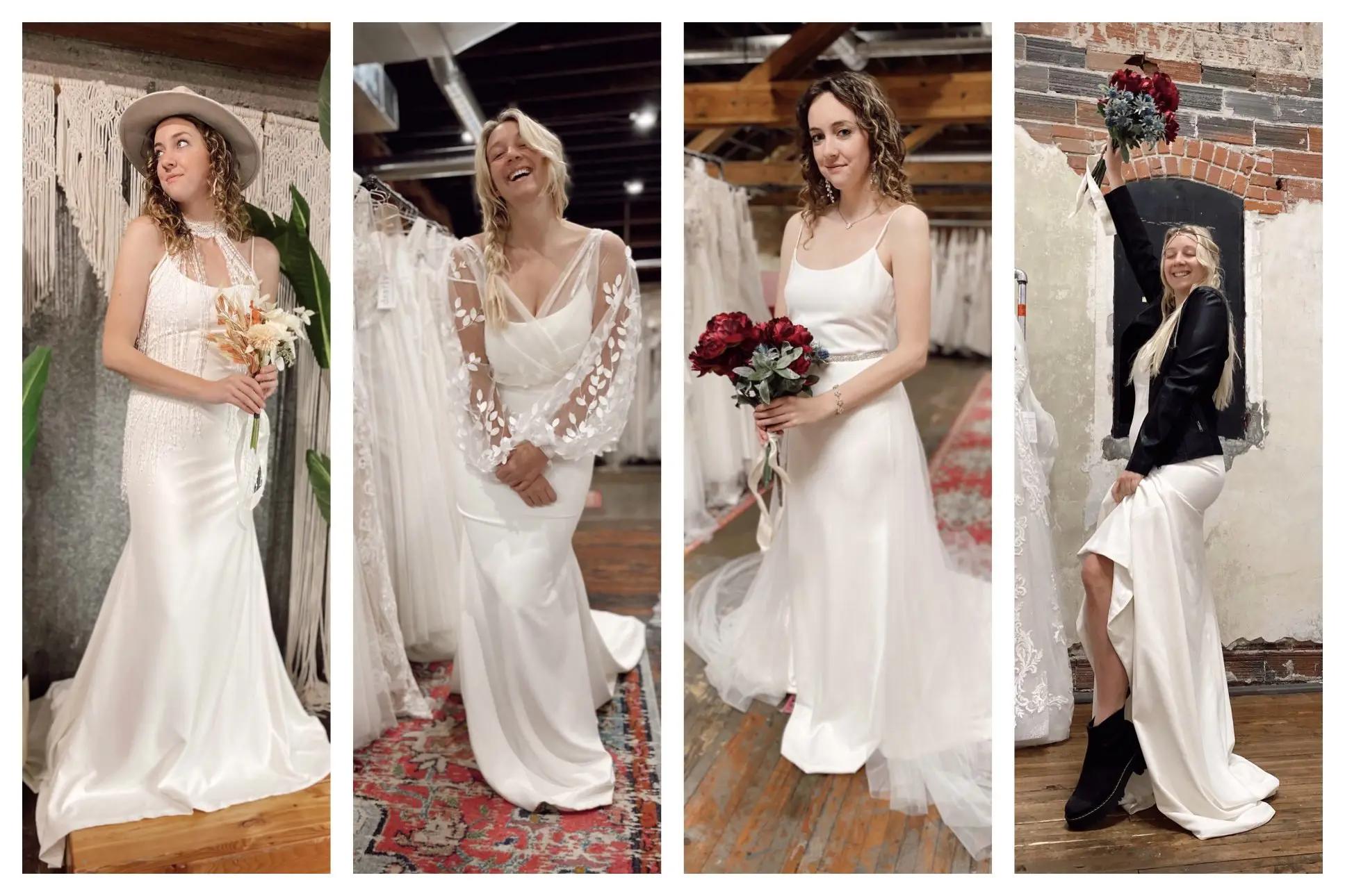 Our Primrose Gown, Styled 4 Different Ways. Mobile Image