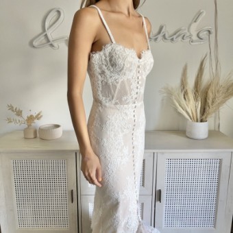Consignment Gowns Orlaya Alena Leena - Consignment #1 Ivory/Nude thumbnail