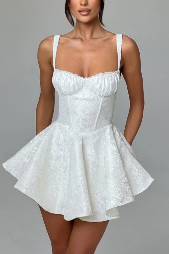 Consignment Gowns Jacquard Mini - Consignment #0 default Ivory thumbnail