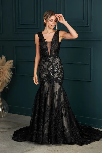 Consignment Gowns 4488 Carrafina #0 default Black thumbnail