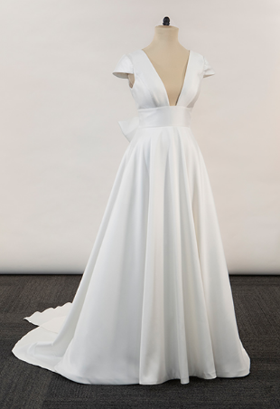 Private Collection "Maxine" PA1270 Dress + Bow Evermore - Dearly Sample #0 default Ivory thumbnail