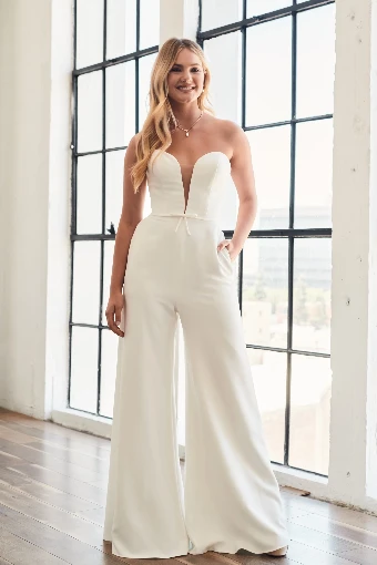 Serene Bridal Claire Jumpsuit Serene - Dearly Sample #0 default Ivory thumbnail