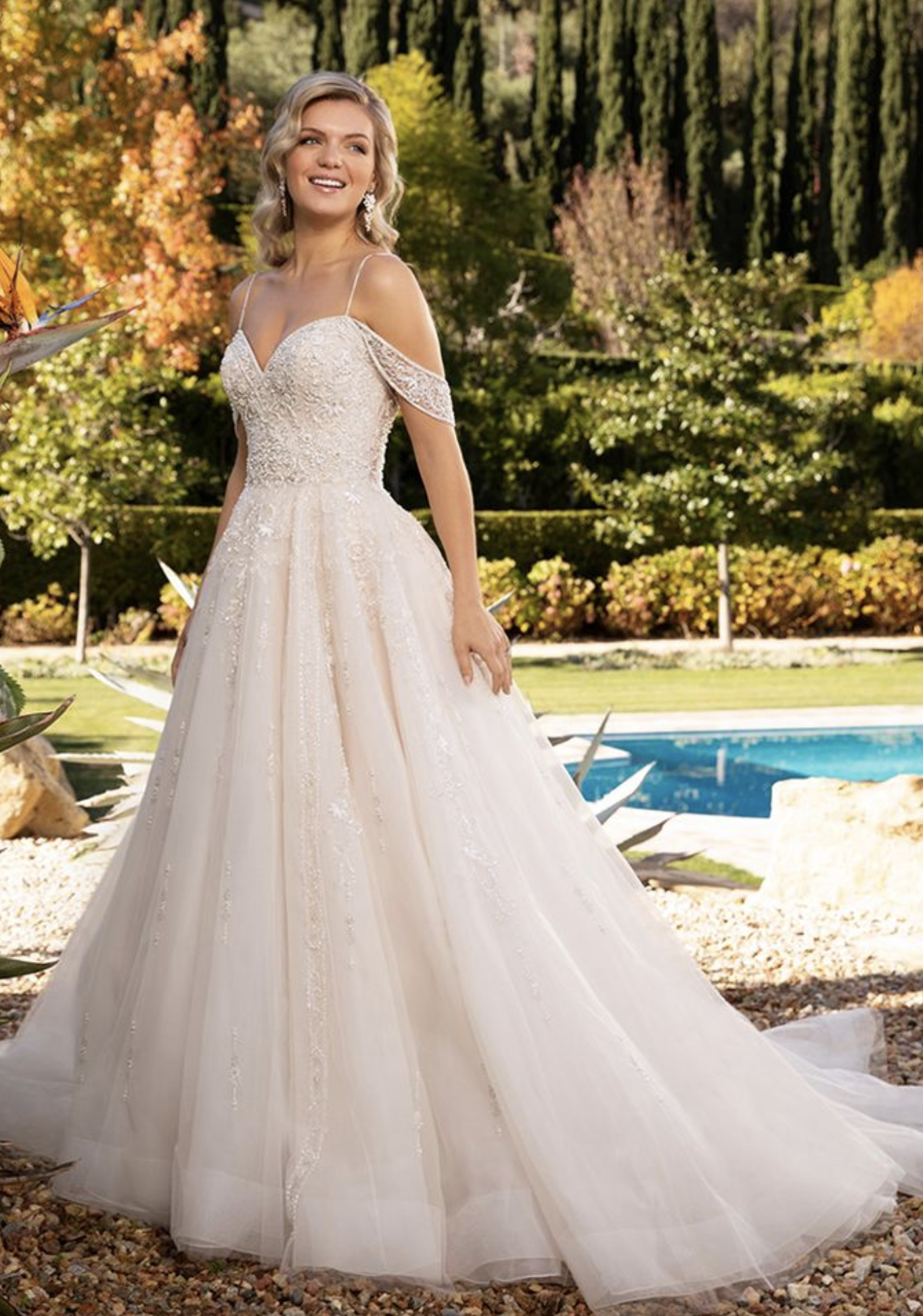 Casablanca Ivory Lace Wedding Dresses