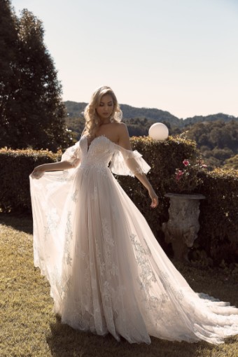 Consignment Gowns Bronte ML19009 Madi Lane - Consignment #0 default Ivory/Mocha thumbnail
