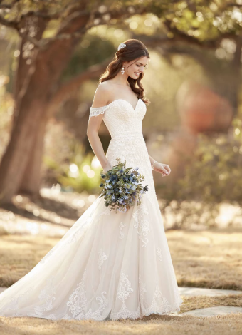 Consignment Gowns "Erynn" D2525 Essense - Consignment #0 default Ivory/Moscato thumbnail