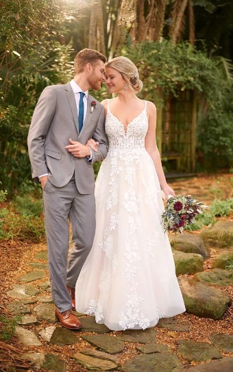 Consignment Gowns "Katherine" D3148 Essense - Consignment #0 default Ivory/Moscato thumbnail